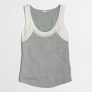J.Crew Lace Trim Tank Top